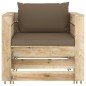 6-tlg. Garten-Lounge-Set mit Kissen Grün Imprägniertes Holz 6-tlg. Garten-Lounge-Set mit Kissen Grün Imprägniertes Holz