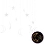 Lichterketten Stern und Mond Fernbedienung 138 LEDs Warmweiß Lichterketten Stern und Mond Fernbedienung 138 LEDs Warmweiß