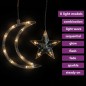 Lichterketten Stern und Mond Fernbedienung 138 LEDs Warmweiß Lichterketten Stern und Mond Fernbedienung 138 LEDs Warmweiß
