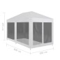 vidaXL Partyzelt mit 6 Mesh-Seitenwänden 6 x 3 m vidaXL Partyzelt mit 6 Mesh-Seitenwänden 6 x 3 m
