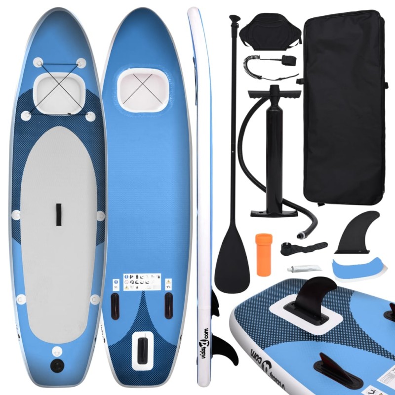 SUP-Board-Set Aufblasbar Marineblau 330x76x10 cm SUP-Board-Set Aufblasbar Marineblau 330x76x10 cm