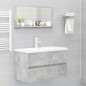 Badspiegel Betongrau 80x10,5x37 cm Holzwerkstoff Badspiegel Betongrau 80x10,5x37 cm Holzwerkstoff