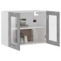 Hängeglasschrank Betongrau 80x31x60 cm Holzwerkstoff Hängeglasschrank Betongrau 80x31x60 cm Holzwerkstoff