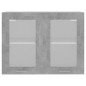 Hängeglasschrank Betongrau 80x31x60 cm Holzwerkstoff Hängeglasschrank Betongrau 80x31x60 cm Holzwerkstoff