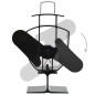 Ofenventilator Wärmebetrieben 2 Blätter Schwarz Ofenventilator Wärmebetrieben 2 Blätter Schwarz