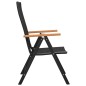 Gartenstühle 4 Stk. Poly Rattan Schwarz Gartenstühle 4 Stk. Poly Rattan Schwarz