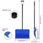 Schneeschaufel Blau 147 cm Metall Schneeschaufel Blau 147 cm Metall