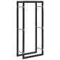 Brennholzregal Schwarz 44 x 20 x 100 cm Stahl Brennholzregal Schwarz 44 x 20 x 100 cm Stahl