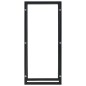 Brennholzregal Schwarz 44 x 20 x 100 cm Stahl Brennholzregal Schwarz 44 x 20 x 100 cm Stahl