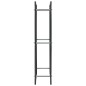 Brennholzregal Schwarz 44 x 20 x 100 cm Stahl Brennholzregal Schwarz 44 x 20 x 100 cm Stahl