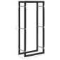 Brennholzregal Schwarz 44 x 20 x 100 cm Stahl Brennholzregal Schwarz 44 x 20 x 100 cm Stahl