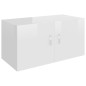 Wandschrank Hochglanz-Weiß 80x39x40 cm Holzwerkstoff Wandschrank Hochglanz-Weiß 80x39x40 cm Holzwerkstoff