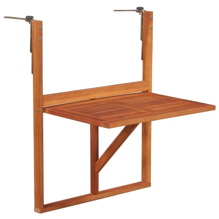 Hängender Balkontisch 64,5x44x80 cm Massivholz Akazie