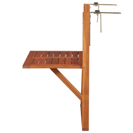Hängender Balkontisch 64,5x44x80 cm Massivholz Akazie