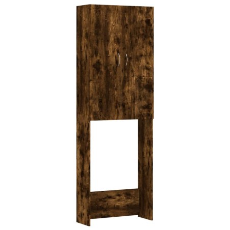 vidaXL Waschmaschinenschrank Räuchereiche 64x25,5x190 cm