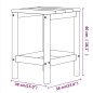 vidaXL Garten Adirondack-Tisch Anthrazit 38x38x46 cm HDPE vidaXL Garten Adirondack-Tisch Anthrazit 38x38x46 cm HDPE