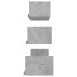 vidaXL Wandregal 3 Stk. Betongrau Holzwerkstoff vidaXL Wandregal 3 Stk. Betongrau Holzwerkstoff