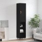 Highboard Schwarz 34,5x34x180 cm Holzwerkstoff Highboard Schwarz 34,5x34x180 cm Holzwerkstoff