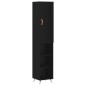 Highboard Schwarz 34,5x34x180 cm Holzwerkstoff Highboard Schwarz 34,5x34x180 cm Holzwerkstoff