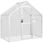 Voliere Silbern 179x100x185 cm Aluminium Voliere Silbern 179x100x185 cm Aluminium