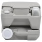 Tragbare Campingtoilette Grau 10 + 10 L Tragbare Campingtoilette Grau 10 + 10 L