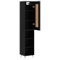 Highboard Schwarz 34,5x34x180 cm Holzwerkstoff Highboard Schwarz 34,5x34x180 cm Holzwerkstoff