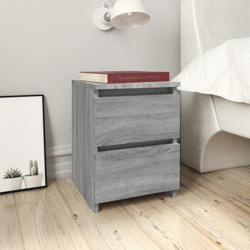 vidaXL Nachttische 2 Stk. Grau Sonoma 30×30×40 cm Holzwerkstoff vidaXL Nachttische 2 Stk. Grau Sonoma 30×30×40 cm Holzwerkstoff