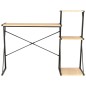 Schreibtisch mit Regal Schwarz und Eiche 116×50×93 cm Schreibtisch mit Regal Schwarz und Eiche 116×50×93 cm