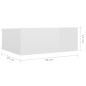 vidaXL Hängender Nachttisch Hochglanz-Weiß 40x30x15 cm Holzwerkstoff vidaXL Hängender Nachttisch Hochglanz-Weiß 40x30x15 cm Holzwerkstoff