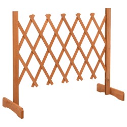 vidaXL Garten-Rankzaun Orange 120x60 cm Massivholz Tanne