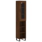 Highboard Braun Eichen-Optik 34,5x34x180 cm Holzwerkstoff Highboard Braun Eichen-Optik 34,5x34x180 cm Holzwerkstoff