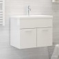 vidaXL Waschbeckenunterschrank Hochglanz-Weiß 60x38,5x46cm vidaXL Waschbeckenunterschrank Hochglanz-Weiß 60x38,5x46cm