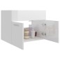 vidaXL Waschbeckenunterschrank Hochglanz-Weiß 60x38,5x46cm vidaXL Waschbeckenunterschrank Hochglanz-Weiß 60x38,5x46cm