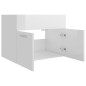 vidaXL Waschbeckenunterschrank Hochglanz-Weiß 60x38,5x46cm vidaXL Waschbeckenunterschrank Hochglanz-Weiß 60x38,5x46cm