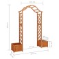 vidaXL Garten-Pergola mit Blumenkasten Massivholz Tanne vidaXL Garten-Pergola mit Blumenkasten Massivholz Tanne