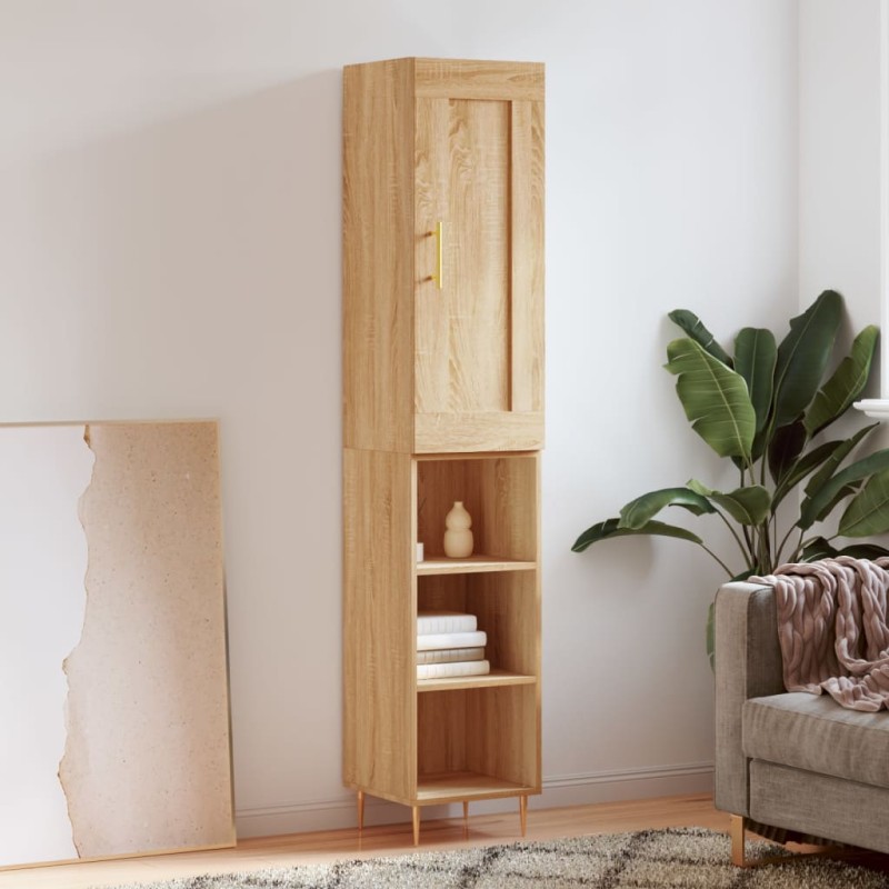 Highboard Sonoma-Eiche 34,5x34x180 cm Holzwerkstoff Highboard Sonoma-Eiche 34,5x34x180 cm Holzwerkstoff