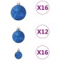 100-tlg. Weihnachtskugel-Set Blau 100-tlg. Weihnachtskugel-Set Blau