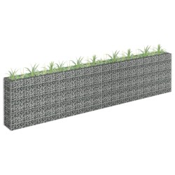  vidaXL Gabionen-Hochbeet Verzinkter Stahl 360×30×90 cm