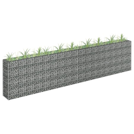  vidaXL Gabionen-Hochbeet Verzinkter Stahl 360×30×90 cm