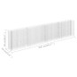 vidaXL Gabionen-Hochbeet Verzinkter Stahl 360×30×90 cm vidaXL Gabionen-Hochbeet Verzinkter Stahl 360×30×90 cm
