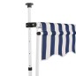 vidaXL Einziehbare Markise Handbetrieben 350 cm Blau/Weiß Gestreift vidaXL Einziehbare Markise Handbetrieben 350 cm Blau/Weiß Gestreift