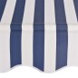 vidaXL Einziehbare Markise Handbetrieben 350 cm Blau/Weiß Gestreift vidaXL Einziehbare Markise Handbetrieben 350 cm Blau/Weiß Gestreift