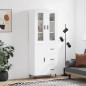vidaXL Highboard Weiß 69,5x34x180 cm Holzwerkstoff vidaXL Highboard Weiß 69,5x34x180 cm Holzwerkstoff