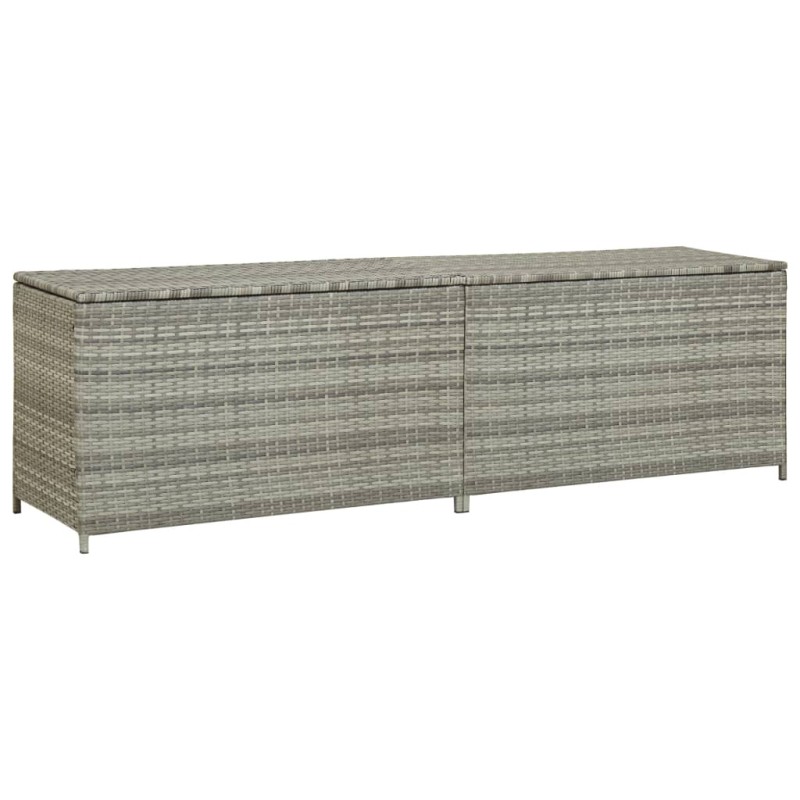 Gartenbox Poly Rattan 200x50x60 cm Grau Gartenbox Poly Rattan 200x50x60 cm Grau
