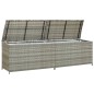 Gartenbox Poly Rattan 200x50x60 cm Grau Gartenbox Poly Rattan 200x50x60 cm Grau