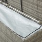 Gartenbox Poly Rattan 200x50x60 cm Grau Gartenbox Poly Rattan 200x50x60 cm Grau