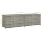 Gartenbox Poly Rattan 200x50x60 cm Grau Gartenbox Poly Rattan 200x50x60 cm Grau
