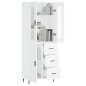 vidaXL Highboard Weiß 69,5x34x180 cm Holzwerkstoff vidaXL Highboard Weiß 69,5x34x180 cm Holzwerkstoff