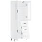 vidaXL Highboard Weiß 69,5x34x180 cm Holzwerkstoff vidaXL Highboard Weiß 69,5x34x180 cm Holzwerkstoff