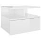 vidaXL Hängender Nachttisch Hochglanz-Weiß 40x31x27 cm Holzwerkstoff vidaXL Hängender Nachttisch Hochglanz-Weiß 40x31x27 cm Holzwerkstoff